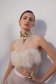 Choker Kate Leaves en V Small - Gargantilla - Oro en internet