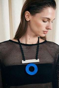 Collar Mies Circle Long - Azul en internet