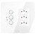 Conjunto 3 Interruptores Touch Wi-Fi + 3 Tomadas 10A - Diamond 4X4 - Branco