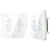 Conjunto 6 Interruptores Touch Wi-Fi - Diamond 4X4 - Branco - comprar online