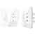 Conjunto 3 Interruptores Touch Wi-Fi + 3 Tomadas 10A - Diamond 4X4 - Branco - comprar online