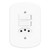 Conjunto 1 Interruptor Simples + 1 Interruptor Paralelo + 1 Tomada 10A - Fame Blanc - 1367 na internet