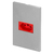 Conjunto 1 Tomada 20A Vermelha - Blux Recta - Prata Fosco - BRPS050