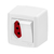 Conjunto 1 Interruptor Simples + 1 Tomada 20A Vermelha - Ilumi Slim Box - ISB017