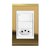 Conjunto 1 Interruptor LED + 1 Tomada 10A - Refinatto - Ouro com Branco COB047