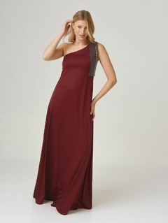 VESTIDO MIA BORDEAUX - tienda online