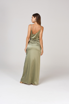 VESTIDO BERTA VERDE OLIVA - tienda online