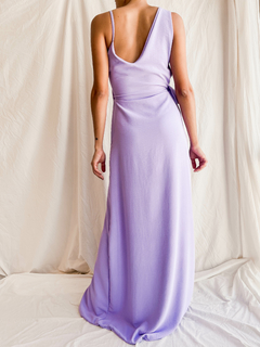 Imagen de VESTIDO HELENA CREPPE LARGO LILA