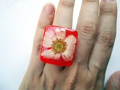 Anillo Flower Power- Rojo - comprar online