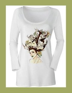 Remera Femenina Manga Larga | Diseño 5029