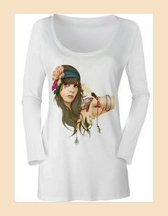 Remera Femenina Manga Larga | Diseño 5030