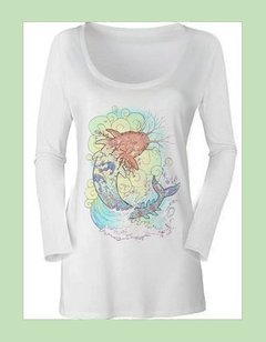 Remera Femenina Manga Larga | Diseño 5033