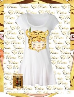 Vestido Celoso Manga Corta | Diseño 7013 - comprar online