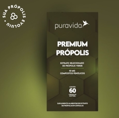 Premium Própolis Pura Vida - 60 cápsulas softgel - PuraSaude.com.br 