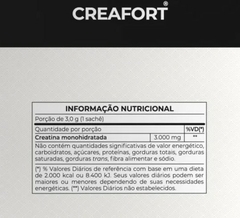 Creafort (Creapure) Creatina- 30 sachês 3g - Vitafor na internet