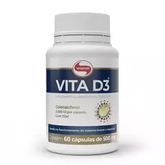 Vita D3 - VITAMINA D3 2000UI - 60 Capsulas de 500mg Vitafor