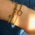 Bracelete Regulável Riviera de Zirconias Folheado A Ouro 18k na internet