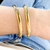 Bracelete Rígido Liso Folheado A Ouro 18k - comprar online