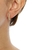 Brinco Ear Hook Cravação de Zirconias Cristal Folheado A Ouro 18k