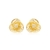 Brinco Flores Trabalhado Folheado A Ouro 18k