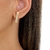 Brinco Ear Hook Filete De Zirconias Folheado A Ouro 18k - comprar online