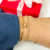 Bracelete Regulável Coração Folheado A Ouro 18k - comprar online