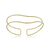 Bracelete Design Aro Duplo Folheado A Ouro 18k