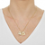 Colar Pingente Coração Mãe de Zirconias Folheado A Ouro 18k - Drusi | Loja de Semijoias - Coleções de Colares Femininos, Brincos