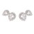 Brinco Ear Cuff Duas Gotas Cravejado De Zircônias Brancas