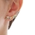 Brinco Ear Cuff Folhas Com Zirconias Colors