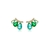 Brinco Ear Cuff Três Gotas Folheado A Ouro 18k