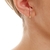 Brinco Ear Hook Fino Zircônias Cristal Folheado A Ouro 18k - comprar online