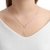 Colar Gravatinha Coração Vazado Folheado Em Ródio Branco - comprar online