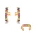 Kit Brinco Ear Hook Florzinhas E Piercing Zirconias Coloridas - comprar online