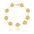 Pulseira De Bolas Folheada Em Ouro 18k