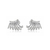 Brinco Ear Cuff Ondas Com Zirconias Cristal Prateado - comprar online