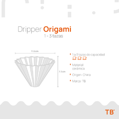 Dripper Origami en colores en internet