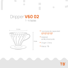 Dripper V60 02 - Acrílico en internet