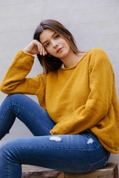 Sweater Mohair Mostaza - comprar online