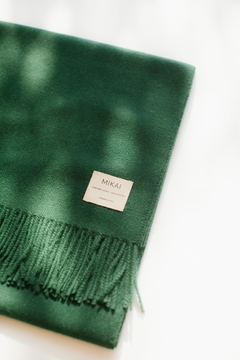 Bufandon Baby Alpaca Verde Bosque - comprar online