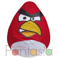 Puff Angry Birds Lona Rojo