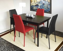 Comedor Rubí 4 PUESTOS Rojo-Negro - comprar online