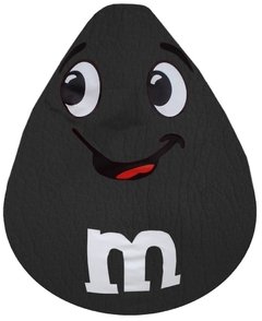 Puff M&M EcoCuero Negro