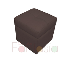 Puff Baúl Cubo 45 cm Tela Memphis - comprar online