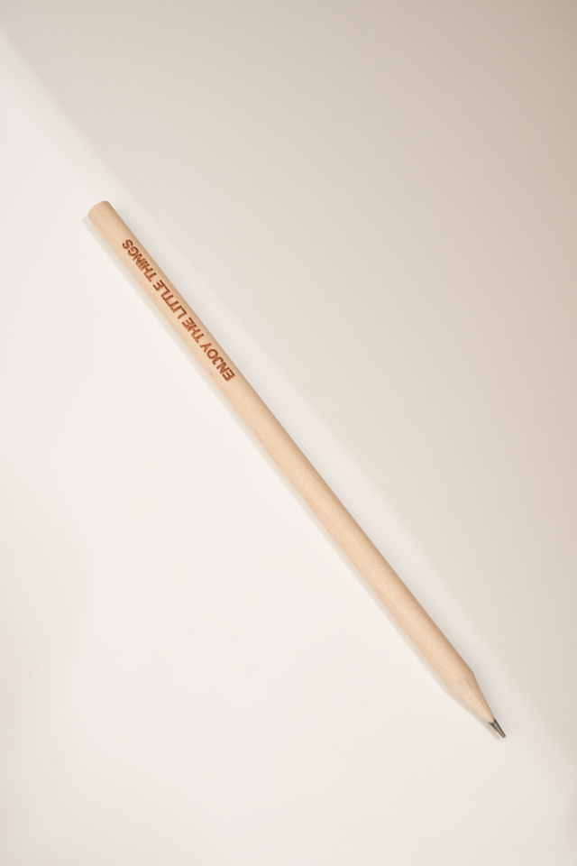 Lápices de madera con frase - tienda online