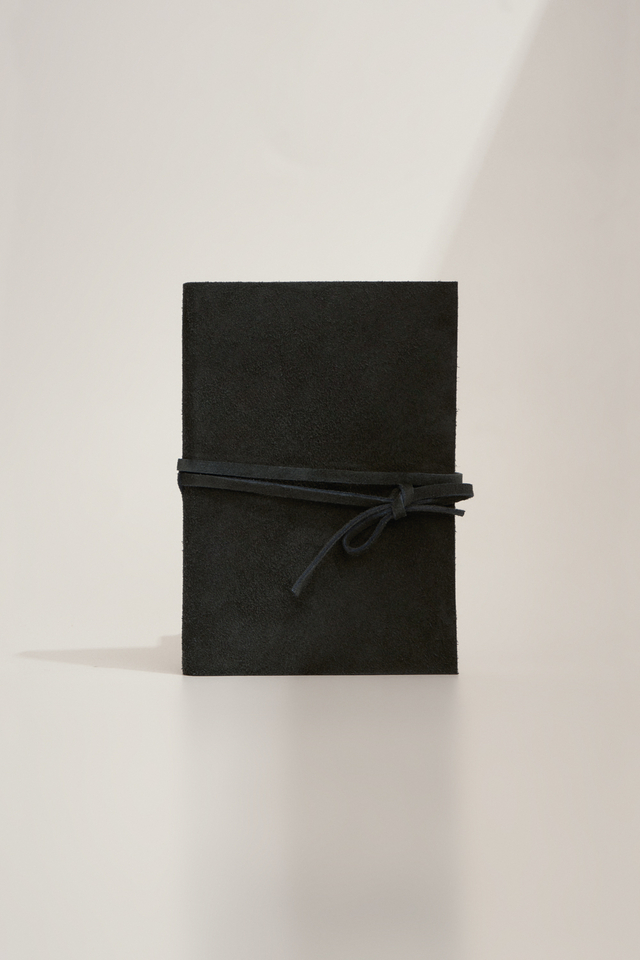 Cuaderno cuero y gamuza chico 13x17cm "Amigote" - L&R handcraft