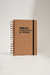 Cuaderno Kraft con ESPIRAL 14x21cm - comprar online