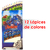Combo Cartuchera Hot Wheels 76116 Wabro Rojo + Lapices Colores Avengers X 12 Unidades - tienda online