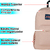 Imagen de Mochila Jansport Cross Town Urbana 26lts Poliester Reciclado MISTY ROSE JNS109