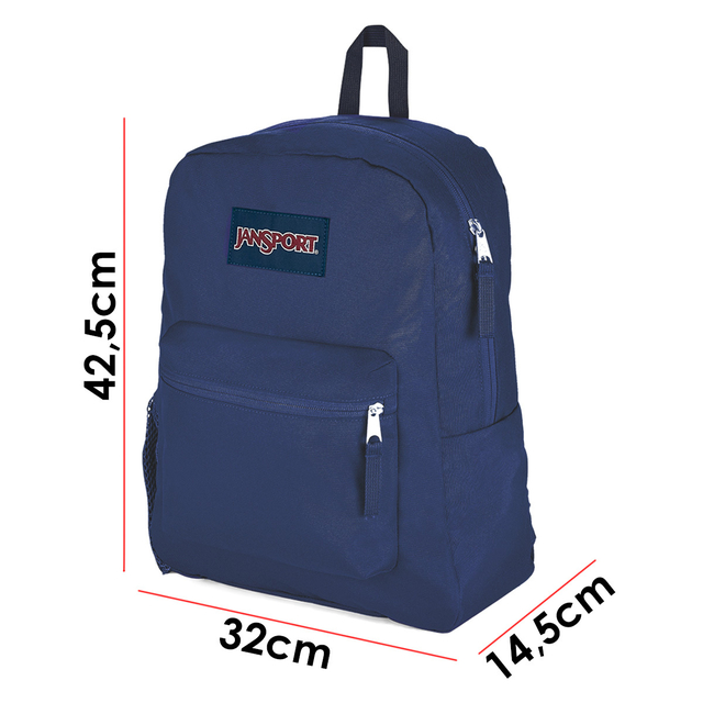Mochila Jansport Cross Town Urbana 26lts Poliester Reciclado NAVY JNS101